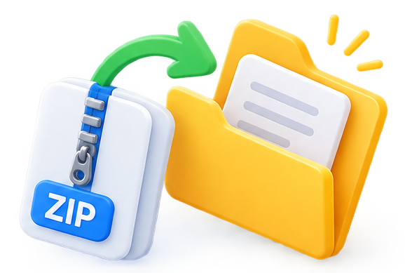 Unzip the archive
